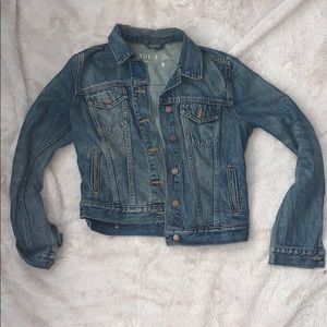 GAP denim destroyed jacket